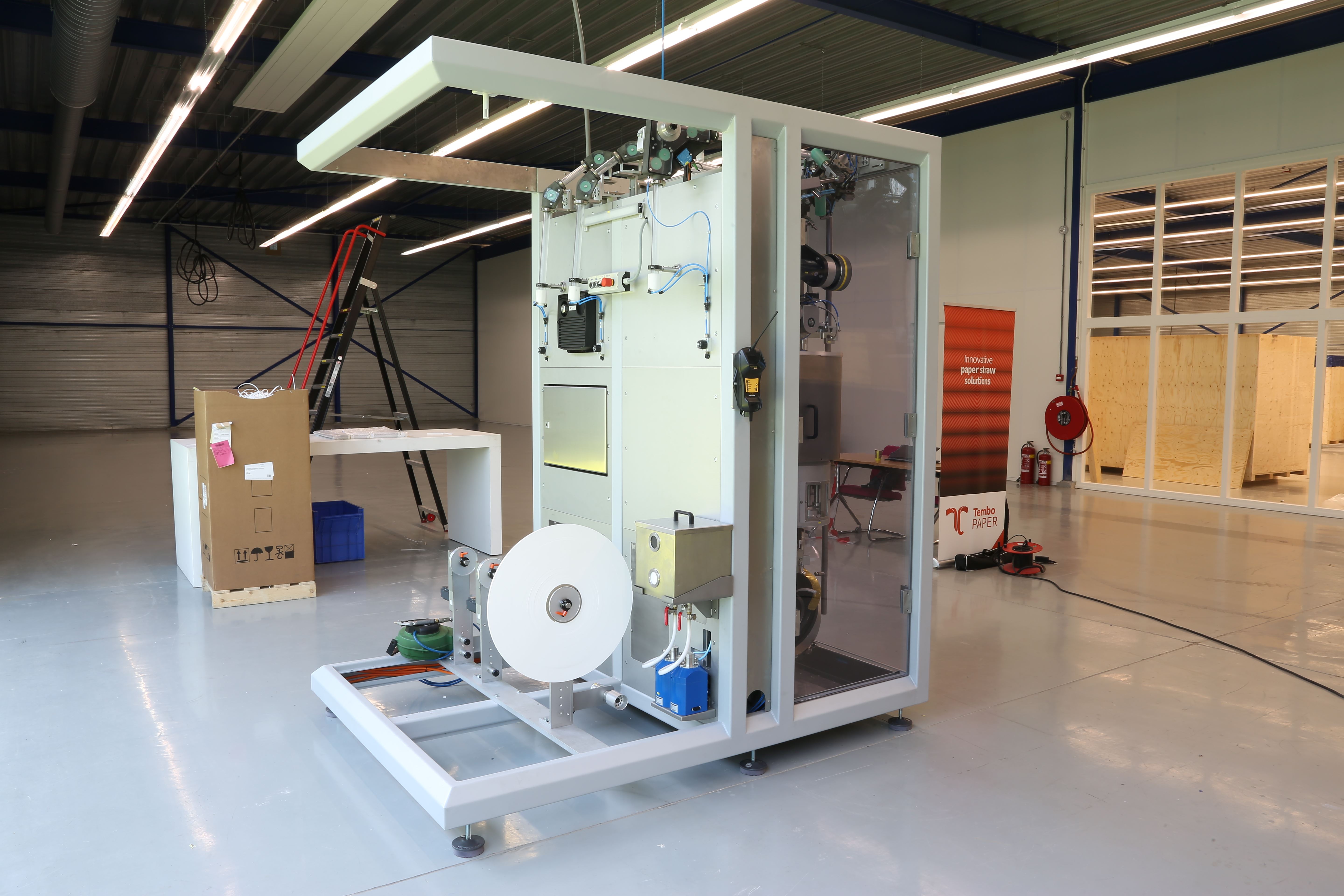 Tembo builds paper straw machines to produce 27,000 paper straws per hour